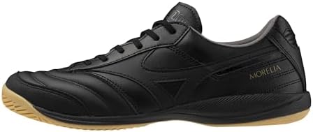 Mizuno Tênis de futebol masculino Morelia Sala Elite Indoor, Preto
